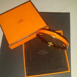 Authentic Hermes Bangle 18k Gold Plated